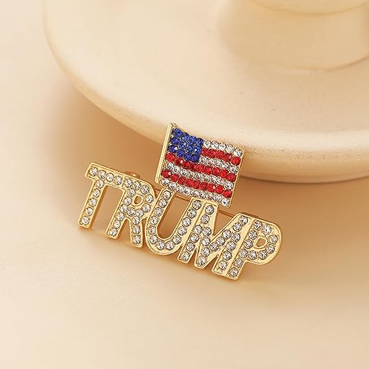 Trump Flag Brooch